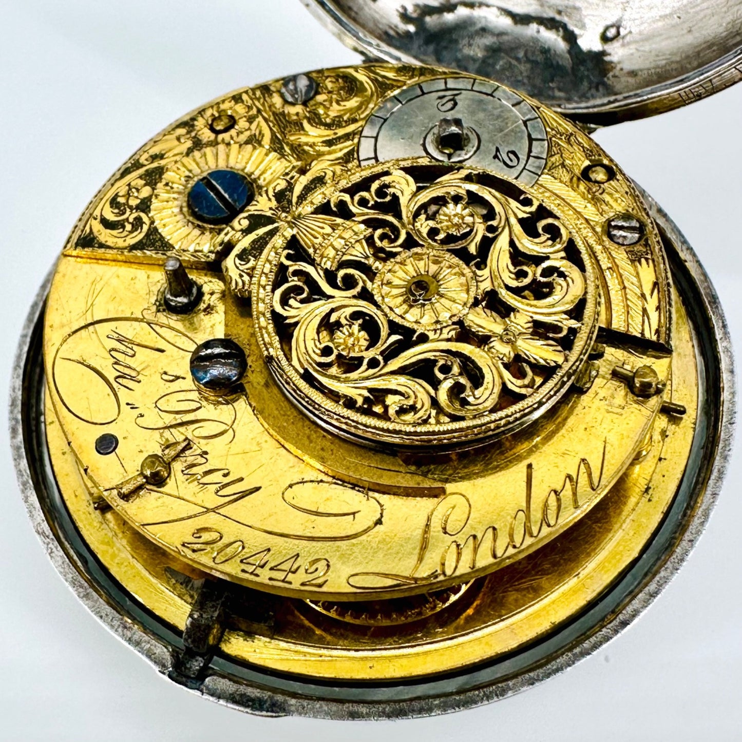 Antique Silver Pair-Cased Verge Fusee Pocket Watch – Charles Percy, London, 1801