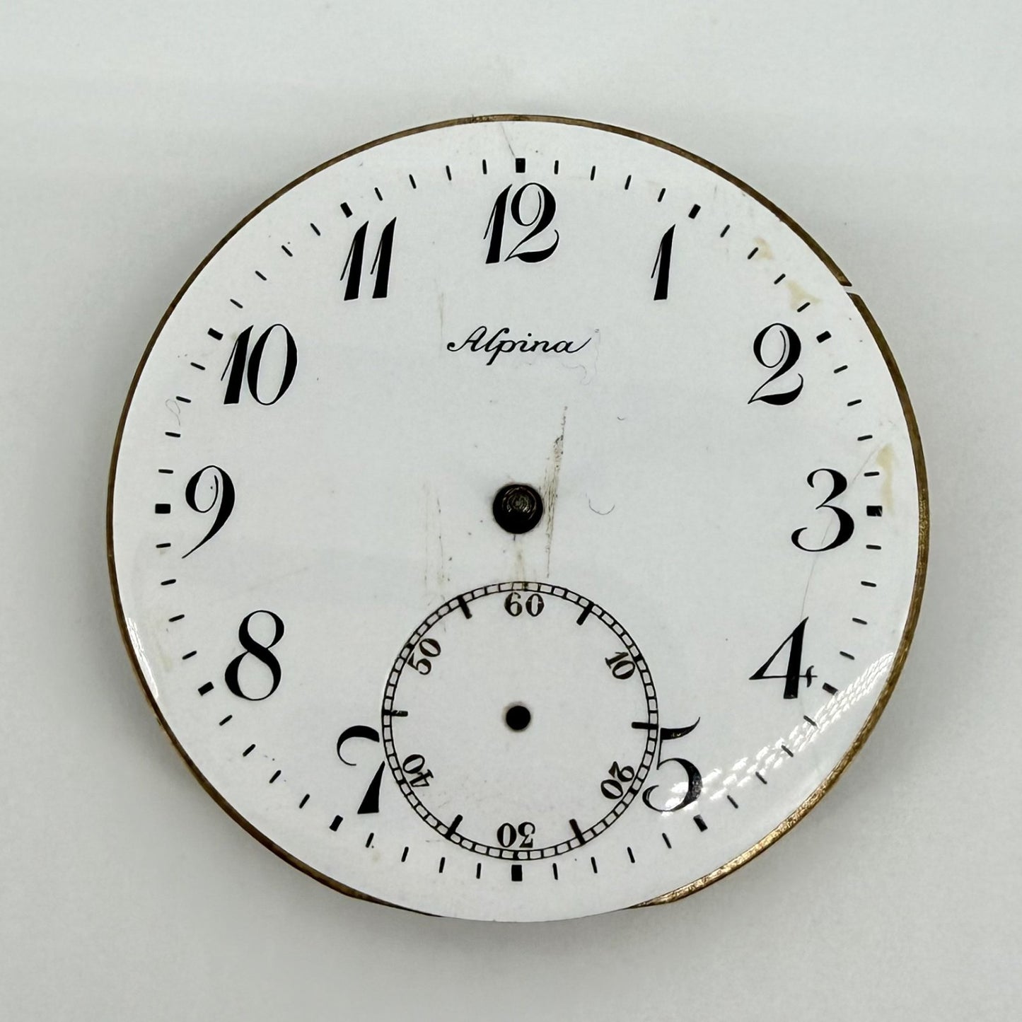 Antique Alpina / Union Horlogère Pocket Watch Movement - Working