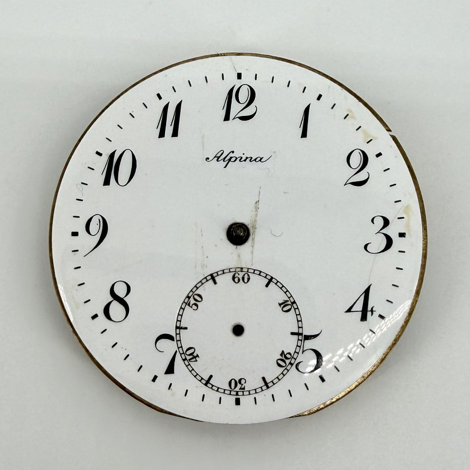 Antique Alpina / Union Horlogère Pocket Watch Movement - Working