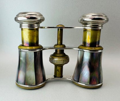 Antique Mother of Pearl Opera Glasses with Case – Excellent Condition