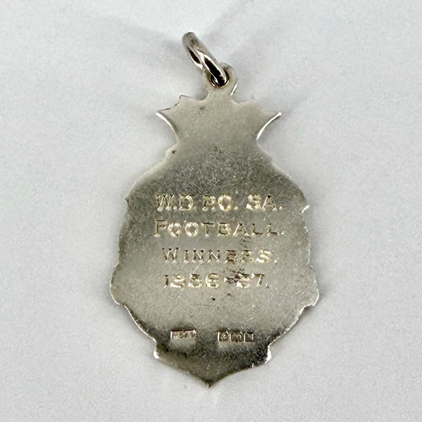 Antique Silver Football Fob Medal – Birmingham 1936 Herbert Bushell & Sons