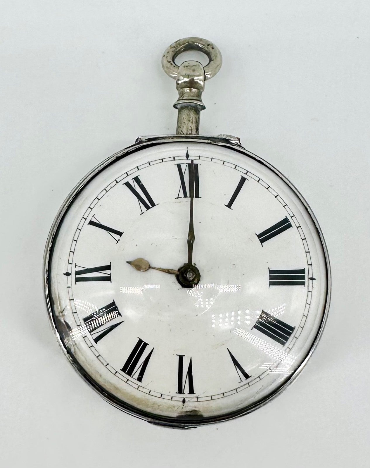 Antique Silver Pair-Cased Verge Fusee Pocket Watch – Charles Percy, London, 1801