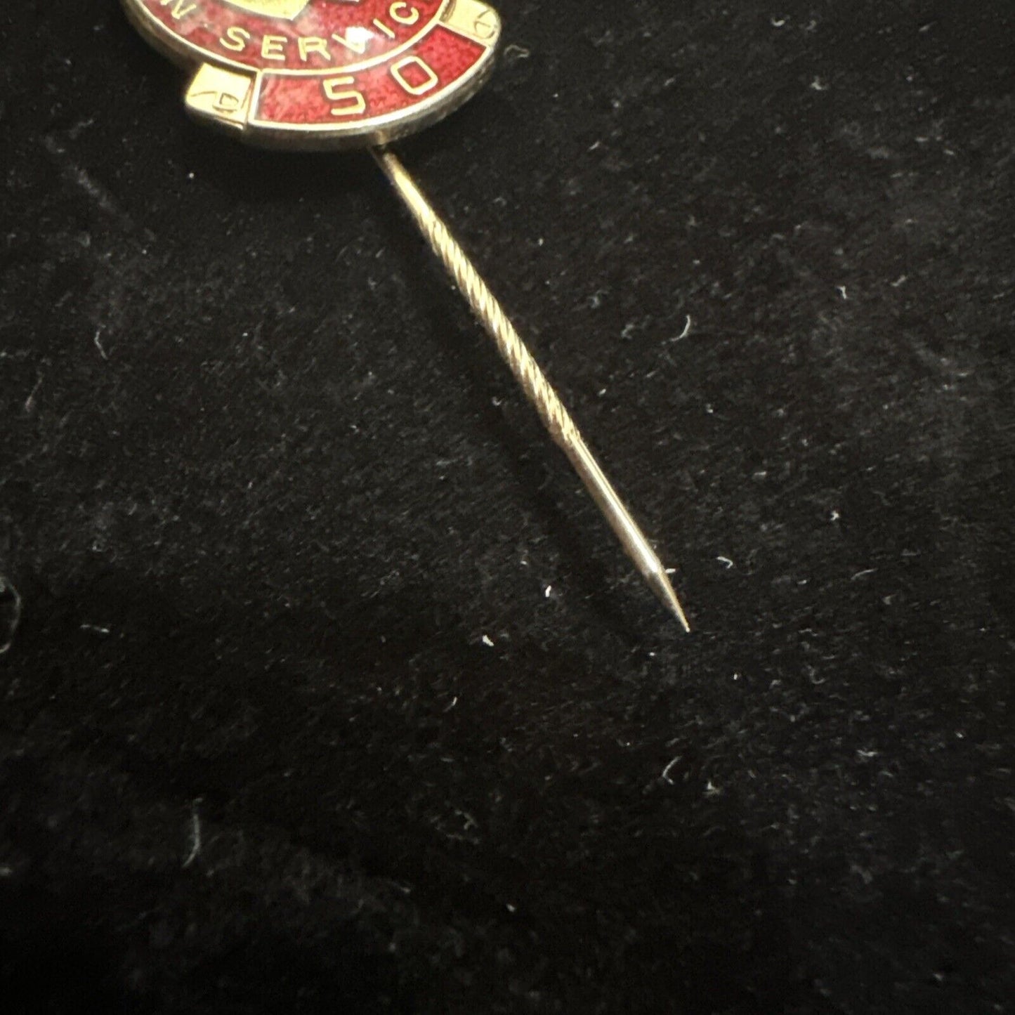 National Blood Service 50 Silver Gilt Pin