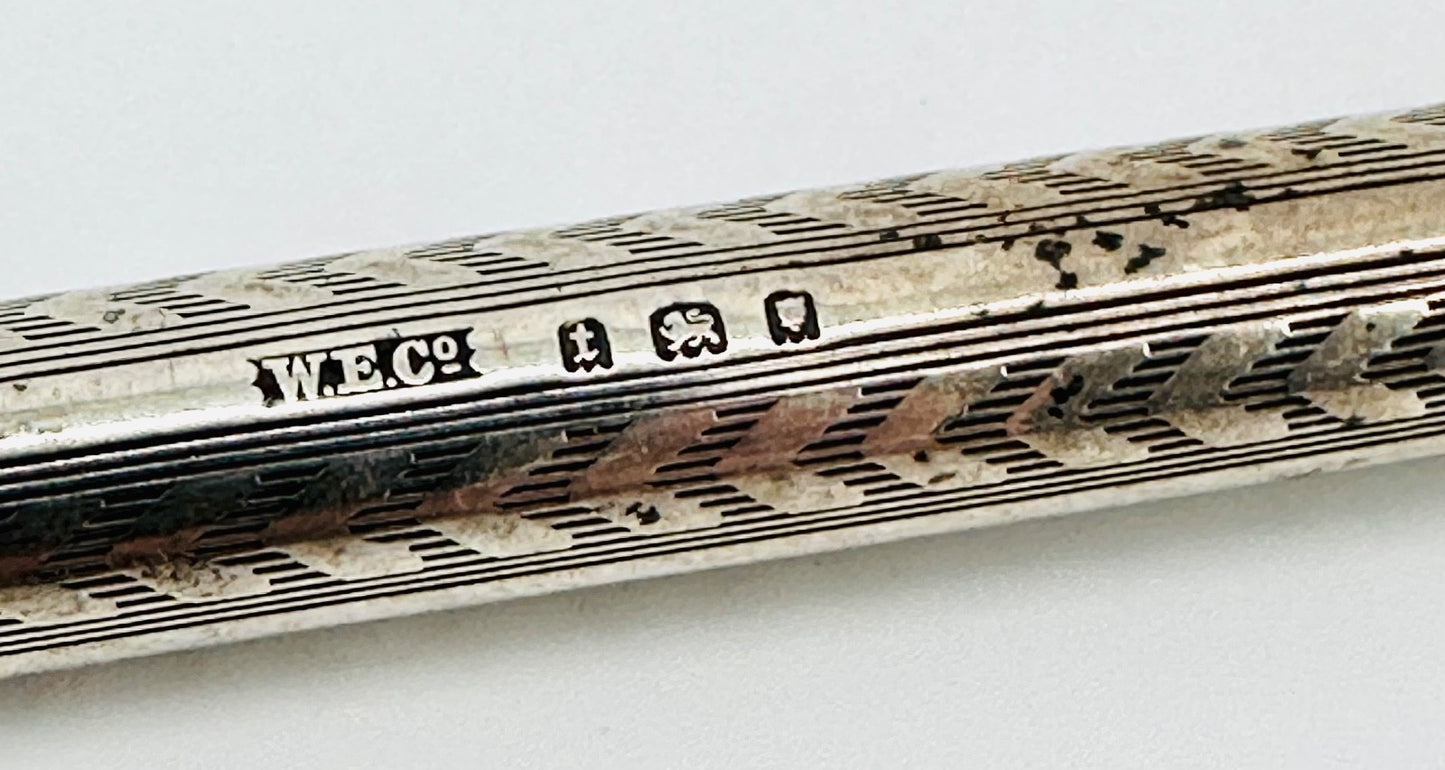 Vintage Sterling Silver Propelling Pencil – Wahl Eversharp Co. Ltd, London 1934