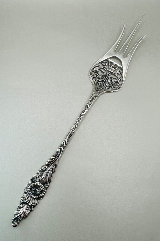 Antique Silver 3-Prong Fork Amsterdam Hallmark 1936 Zaandlandse Zilversmederije