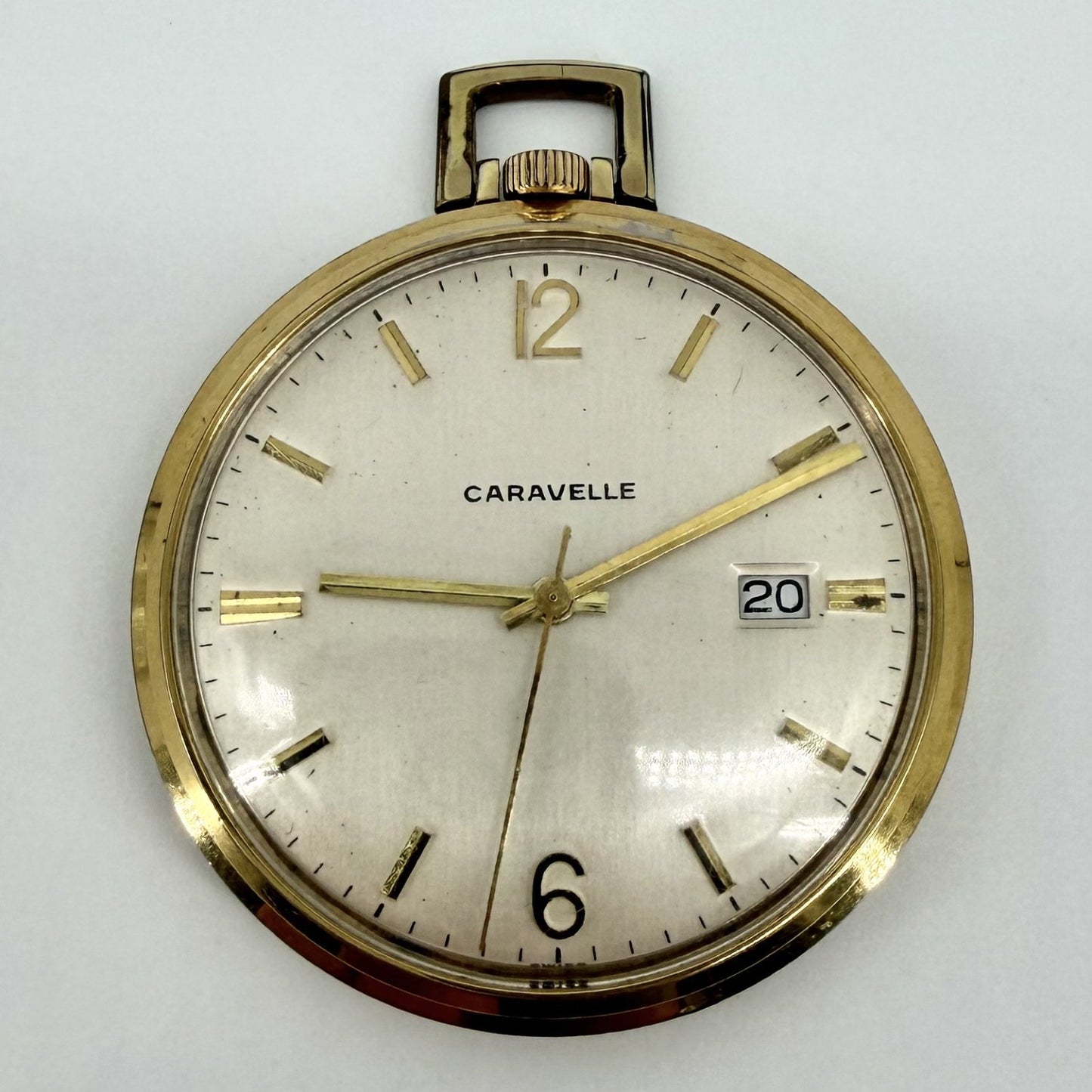 Vintage Caravelle Swiss Pocket Watch – AS 1950/51 – 17 Jewels – Working