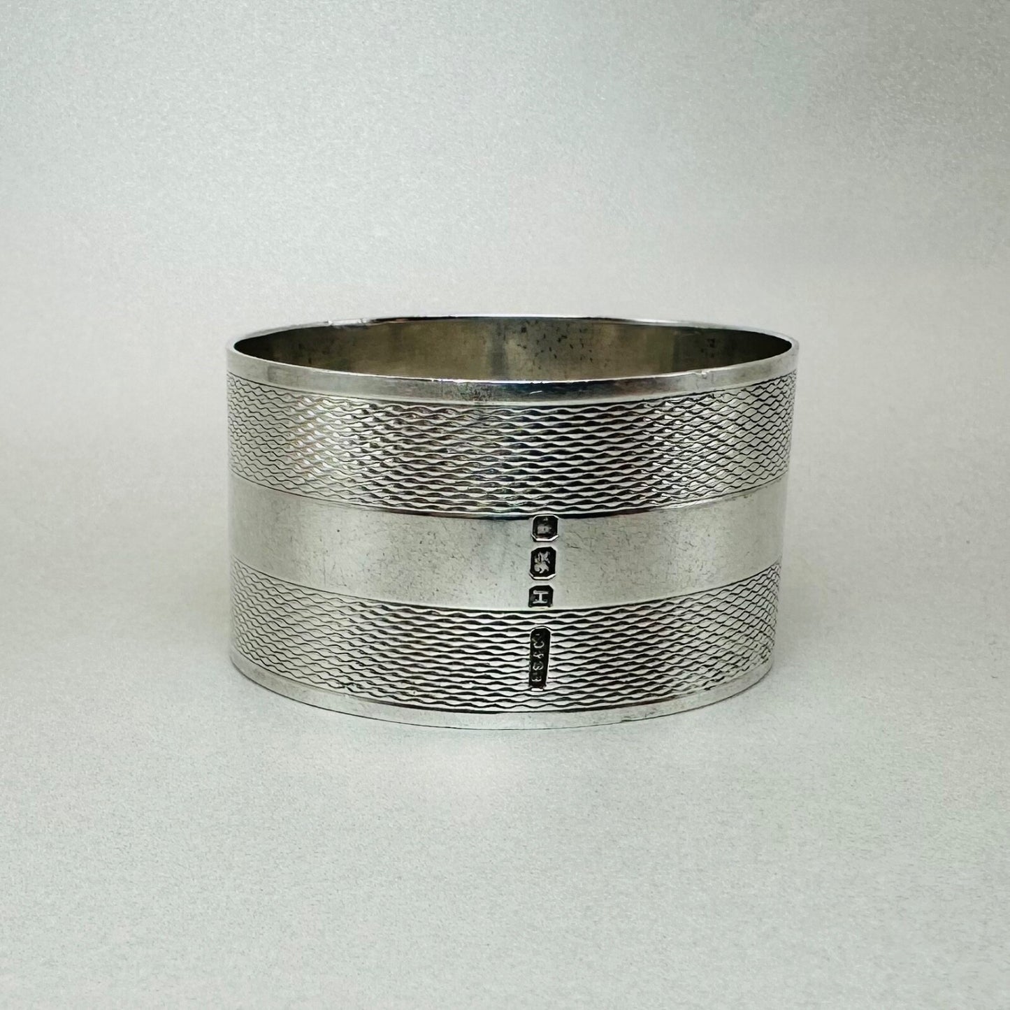 Vintage Sterling Silver Napkin Ring, London 1943 by E. Silver & Co