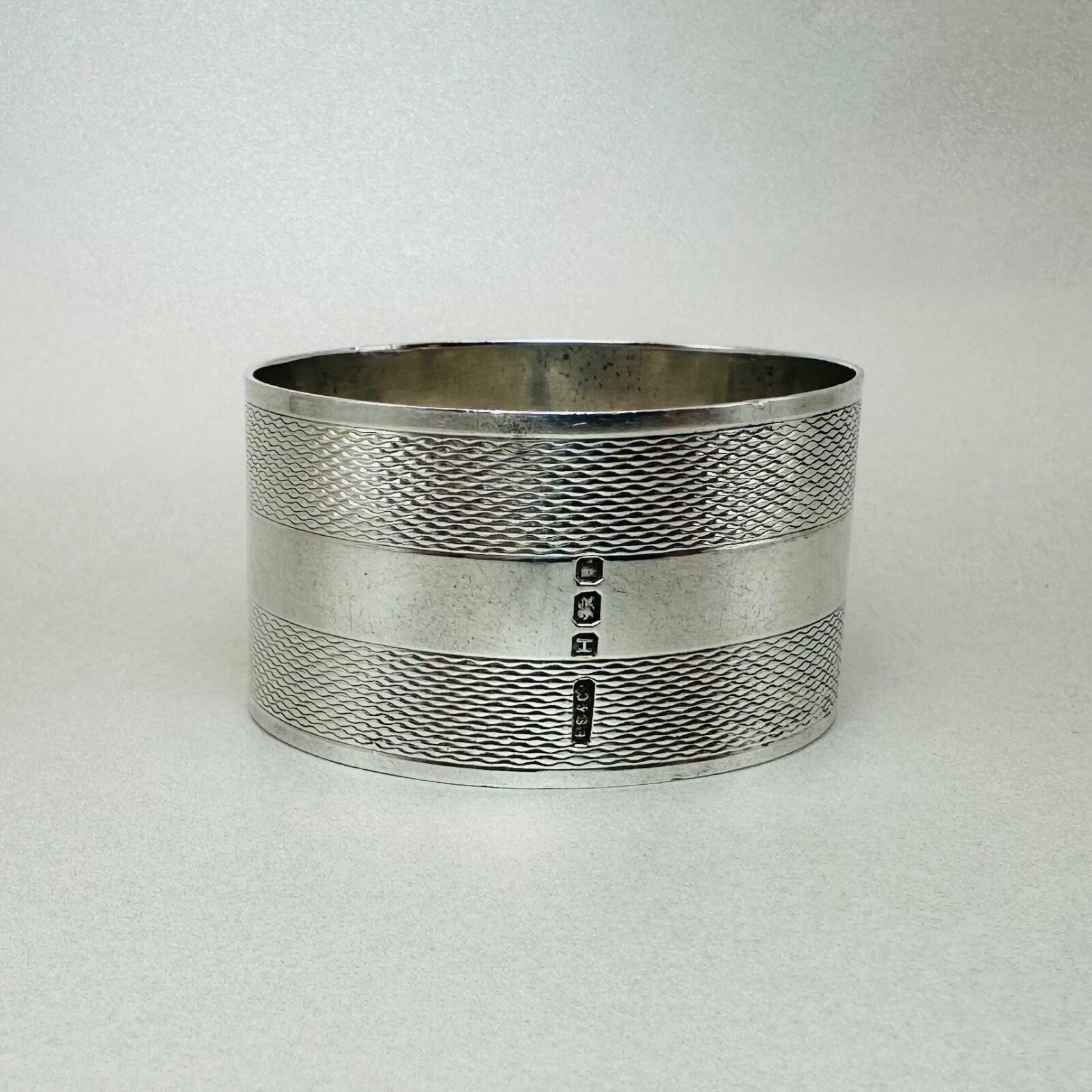 Vintage Sterling Silver Napkin Ring, London 1943 by E. Silver & Co