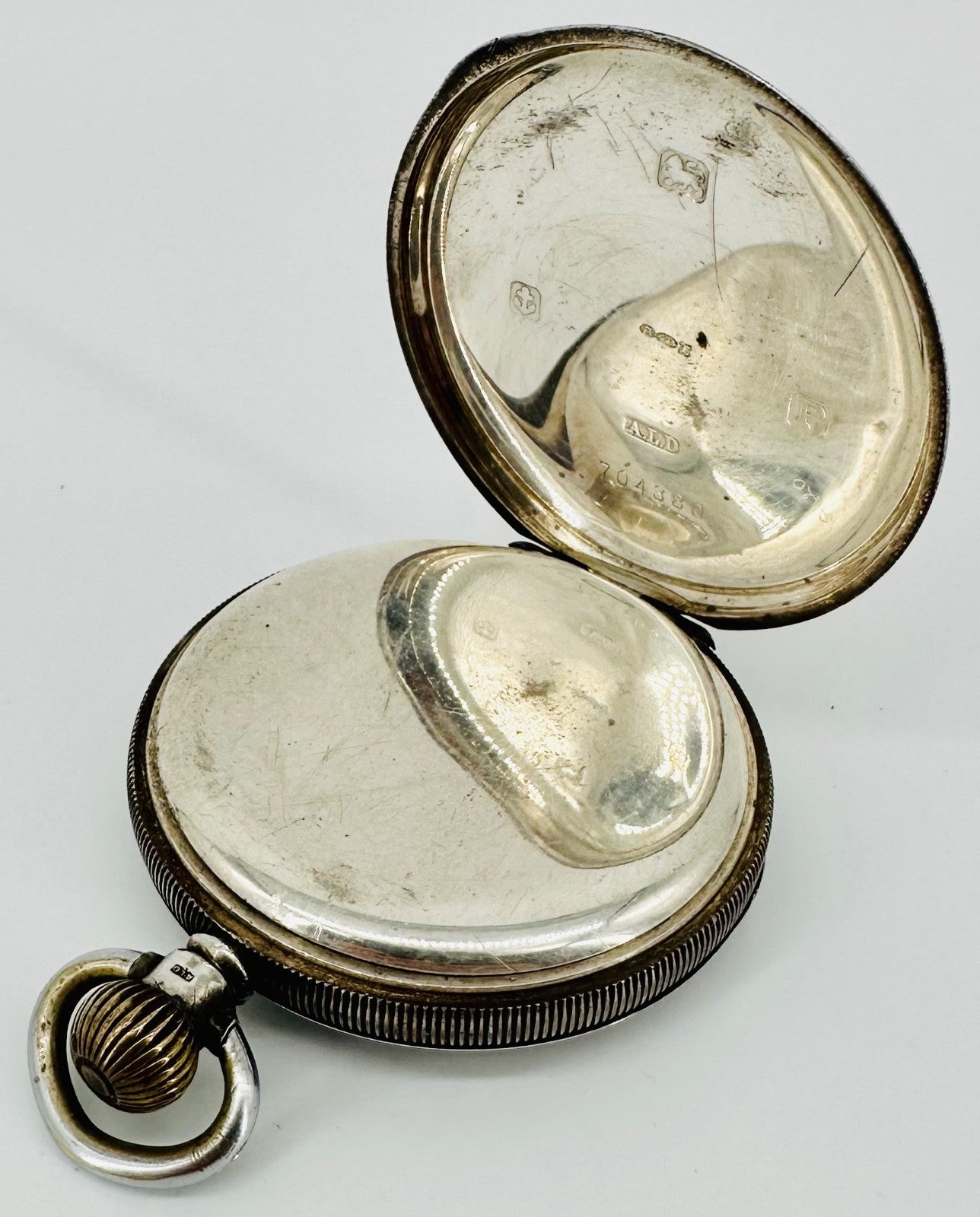 Antique Silver Dennison Cased Pocket Watch – 1939 Dublin Import Marks, 15 Jewels