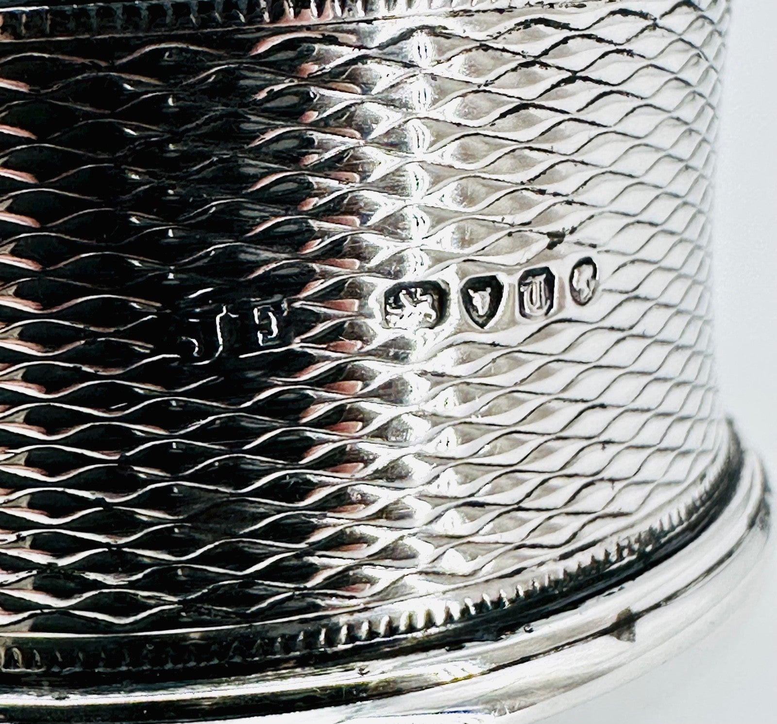 Antique Sterling Silver Napkin Ring – London 1854 – John Evans II