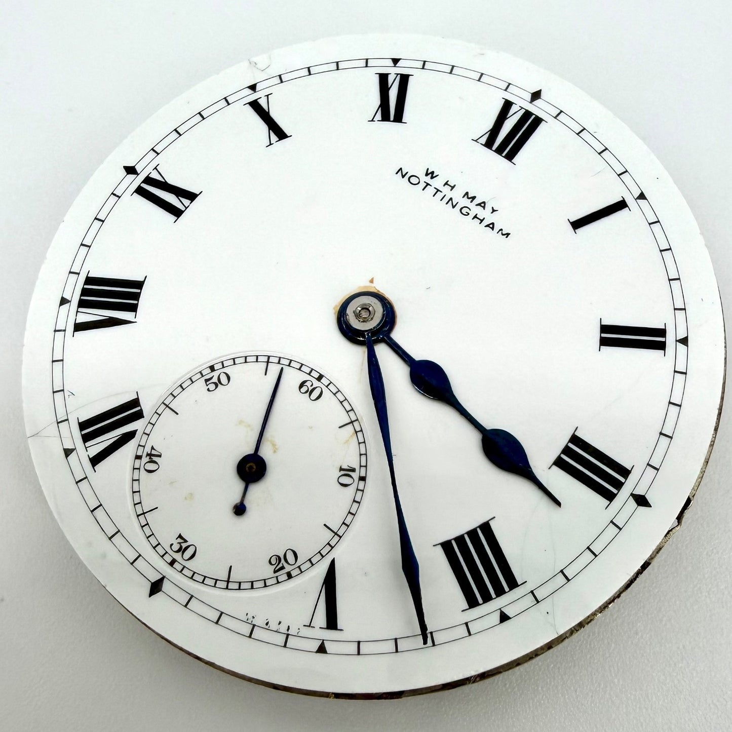 Antique Swiss Pocket Watch Movement – W.H. May, Rotherham & Sons - Working