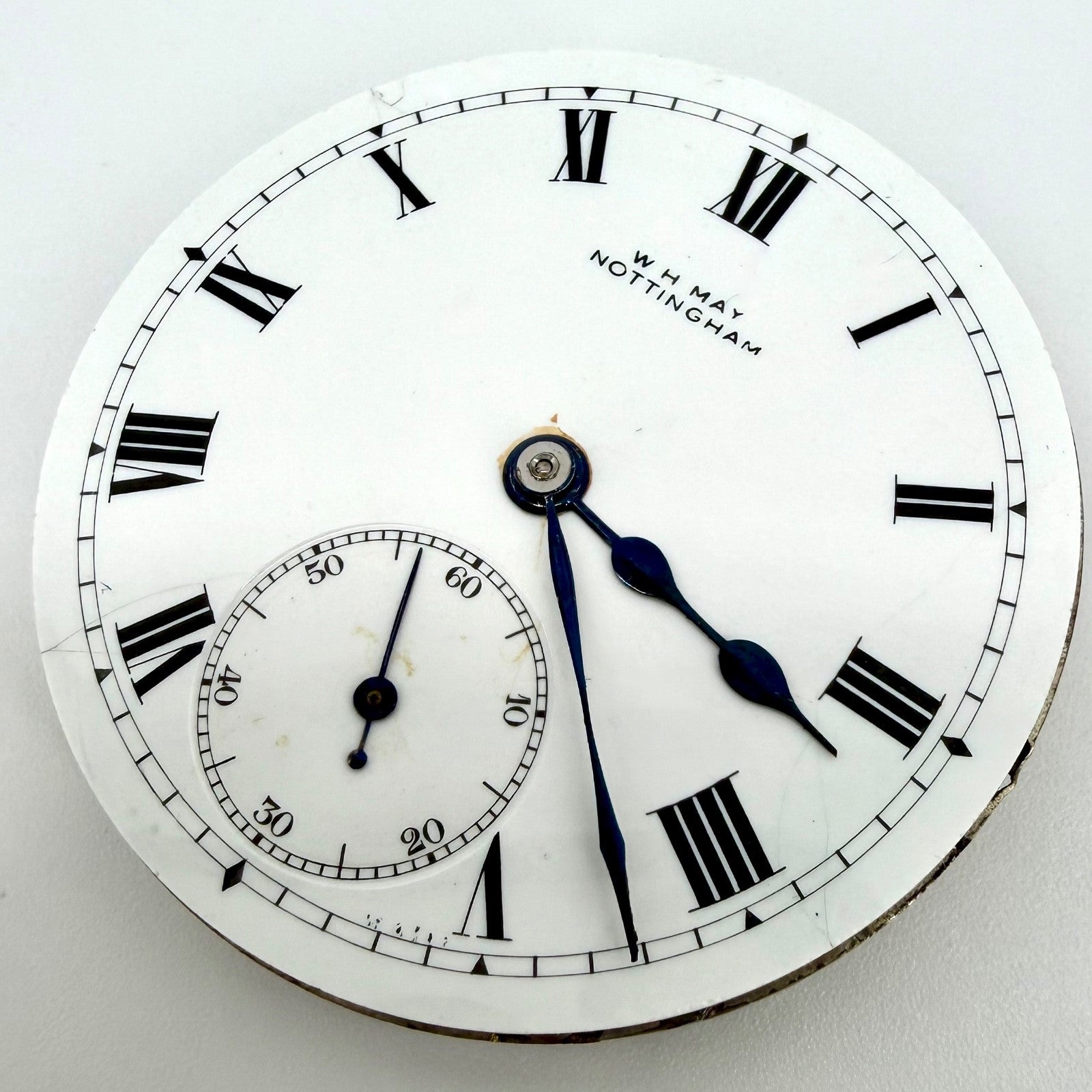 Antique Swiss Pocket Watch Movement – W.H. May, Rotherham & Sons - Working