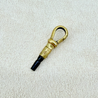 Antique Pocket Watch Winding Key with Spring Clasp Clip – 1.7mm