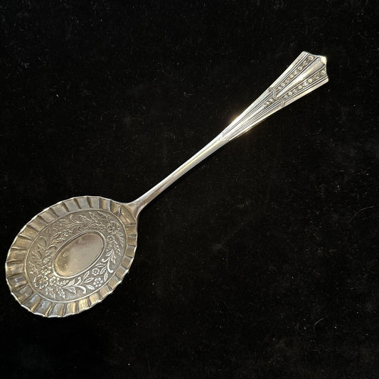 Antique Silver Plate Serving Spoon - James Dixon & Sons