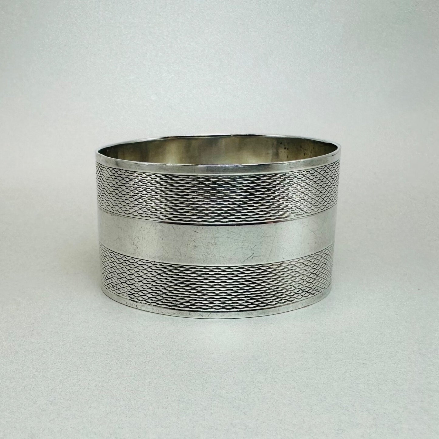 Vintage Sterling Silver Napkin Ring, London 1943 by E. Silver & Co