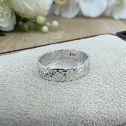 Vintage 925 Sterling Silver Rose Quartz Ring – UK Size Q – Rectangular Cabochon