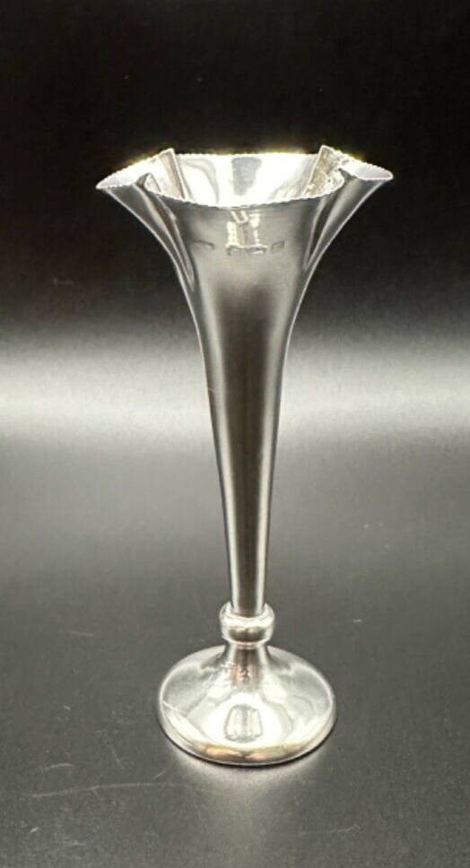 Antique Solid Silver Vase - Birmingham 1906