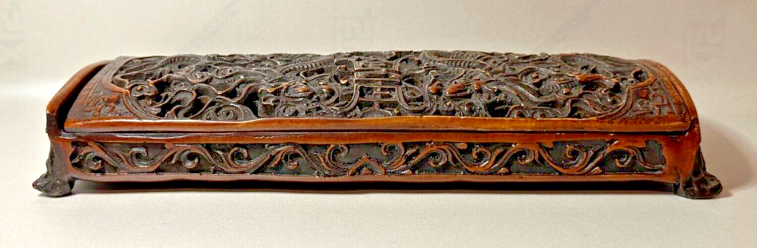 Antique Carved Resin Decorative Box