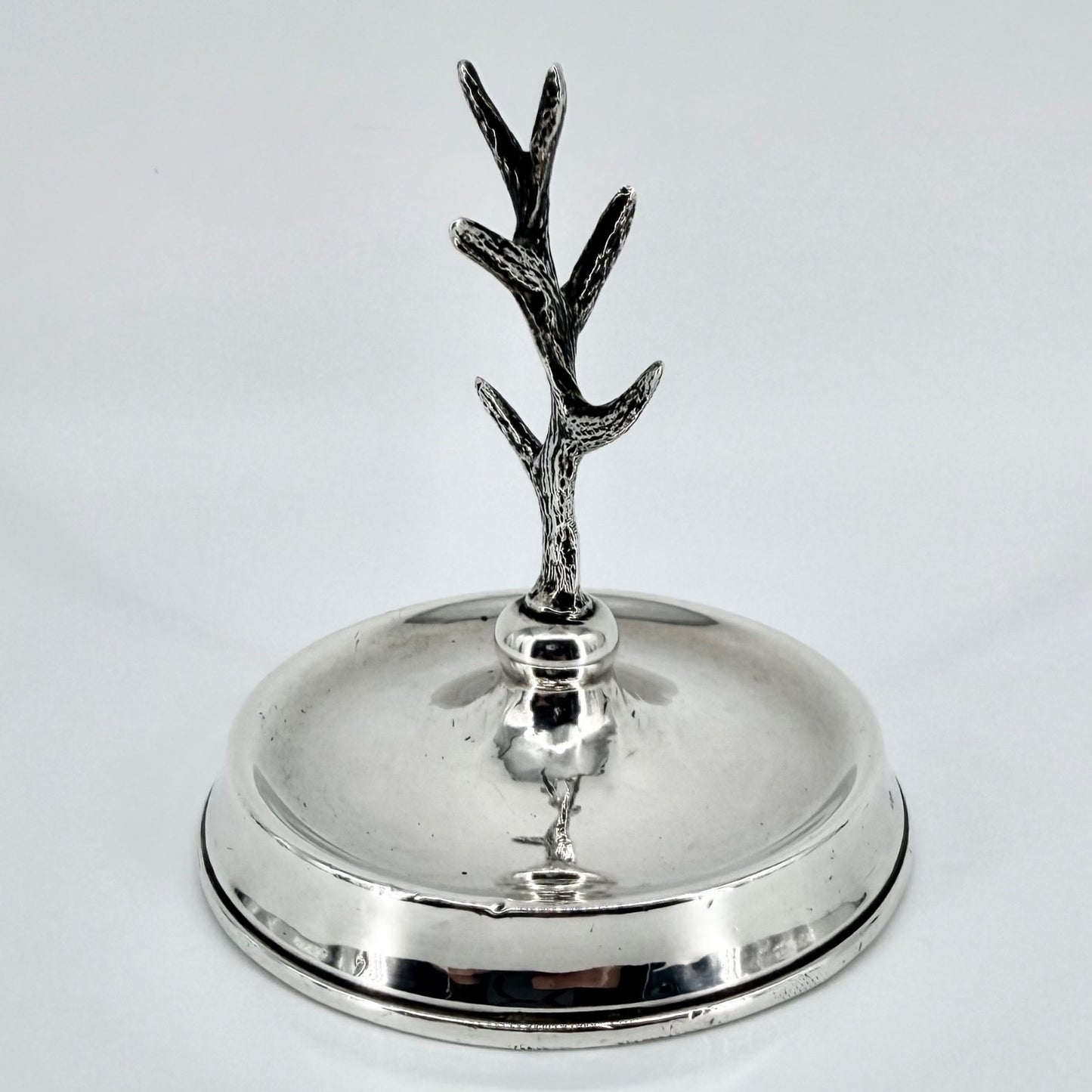 Antique Silver Jewellery Ring Tree Dish – London 1922 – Robert Pringle