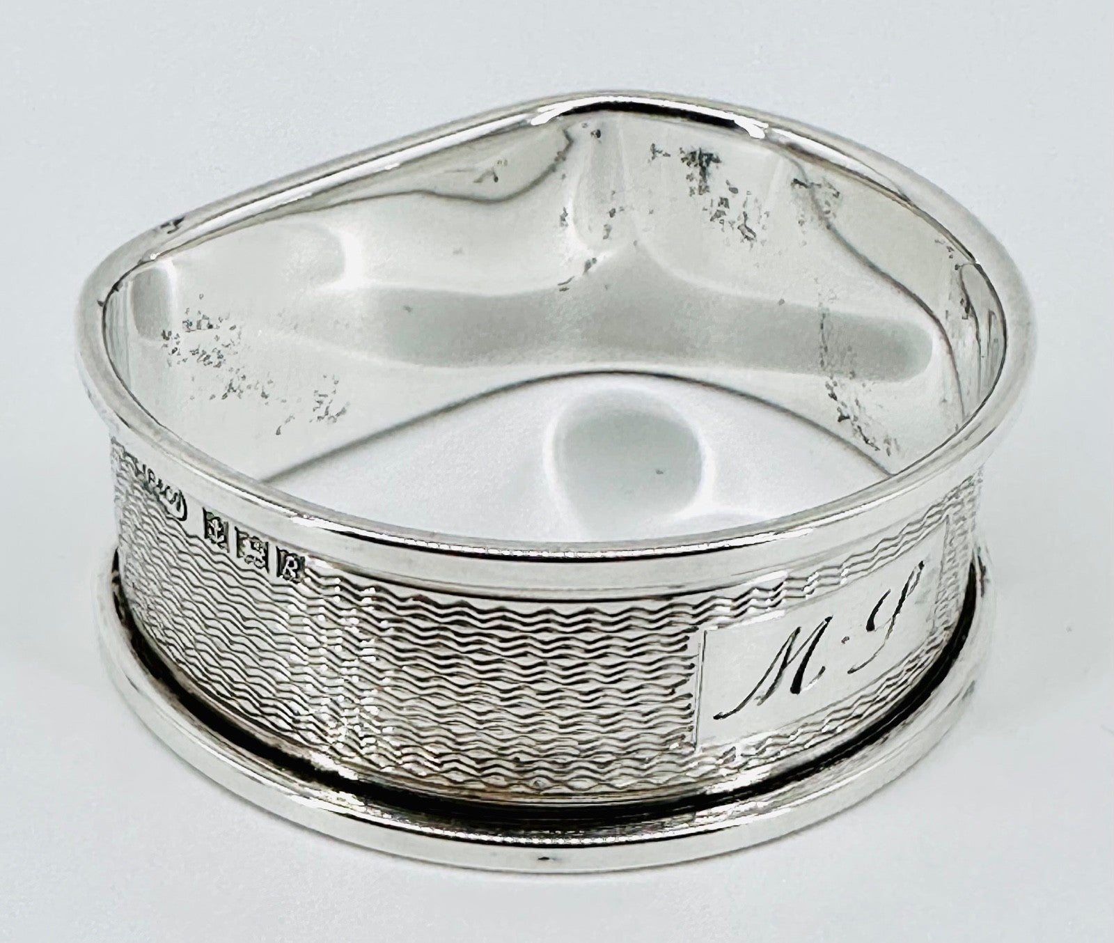 Vintage Sterling Silver Napkin Ring – Birmingham 1966 – W I Broadway & Co