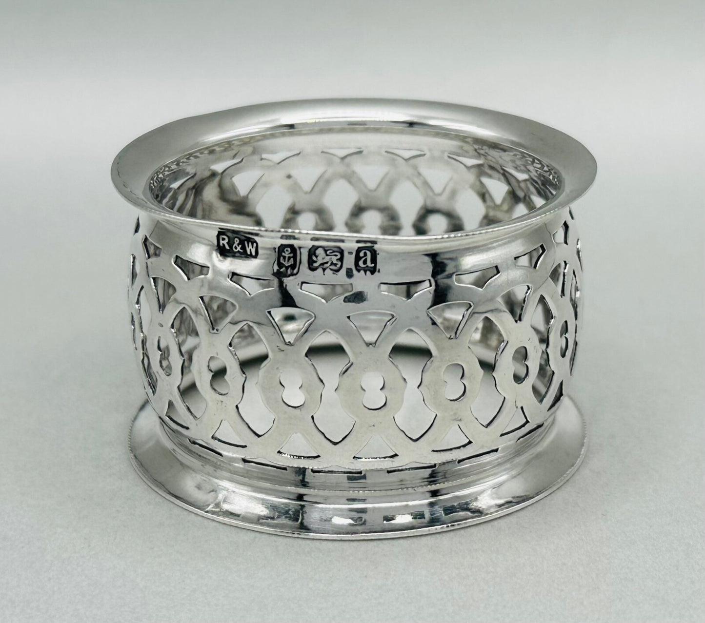 Antique Silver Napkin Ring, Birmingham 1900 by Reynolds & Westwood