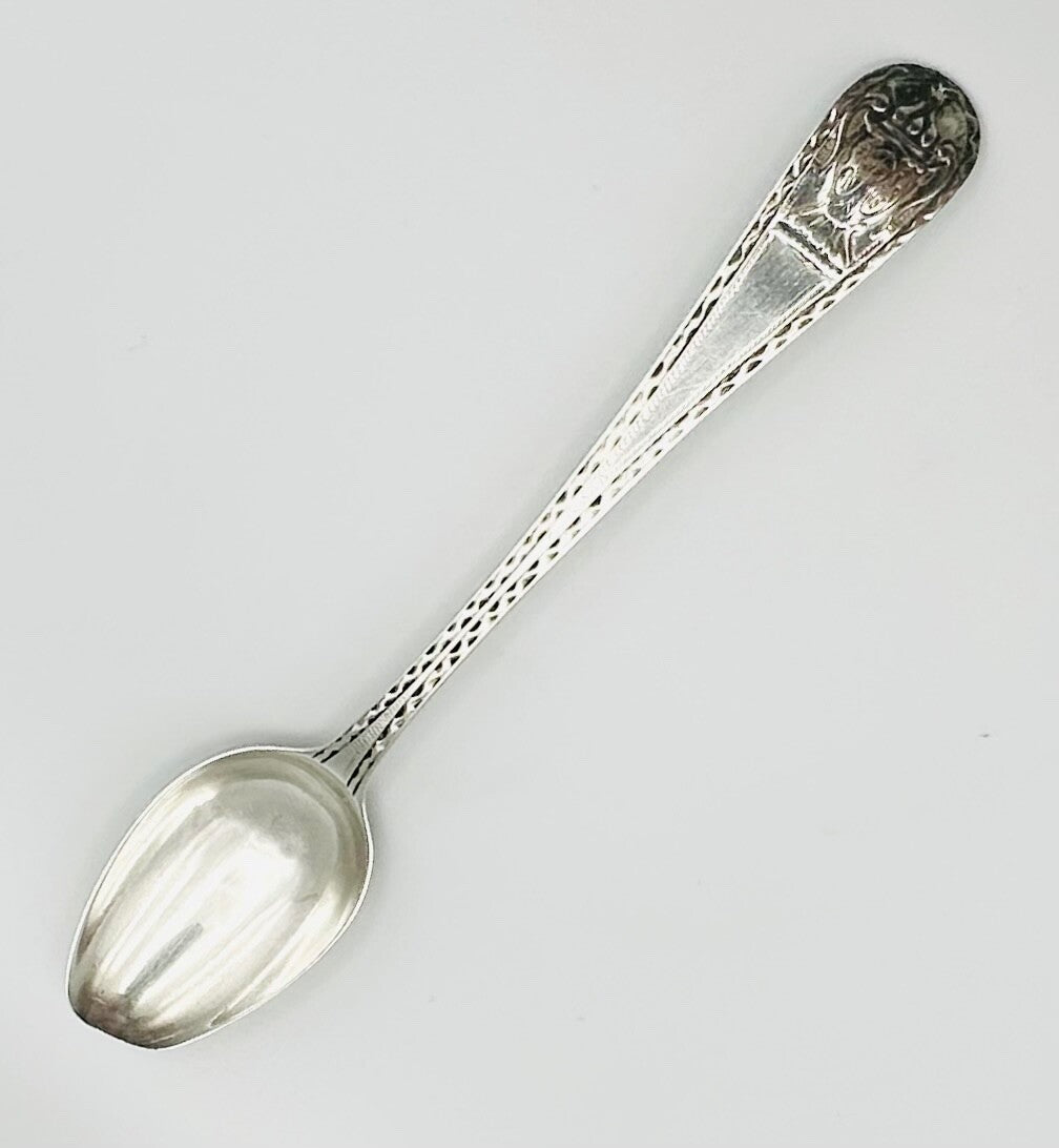 Antique George III Hallmarked Silver Teaspoon - William Eley & George Pierrepont