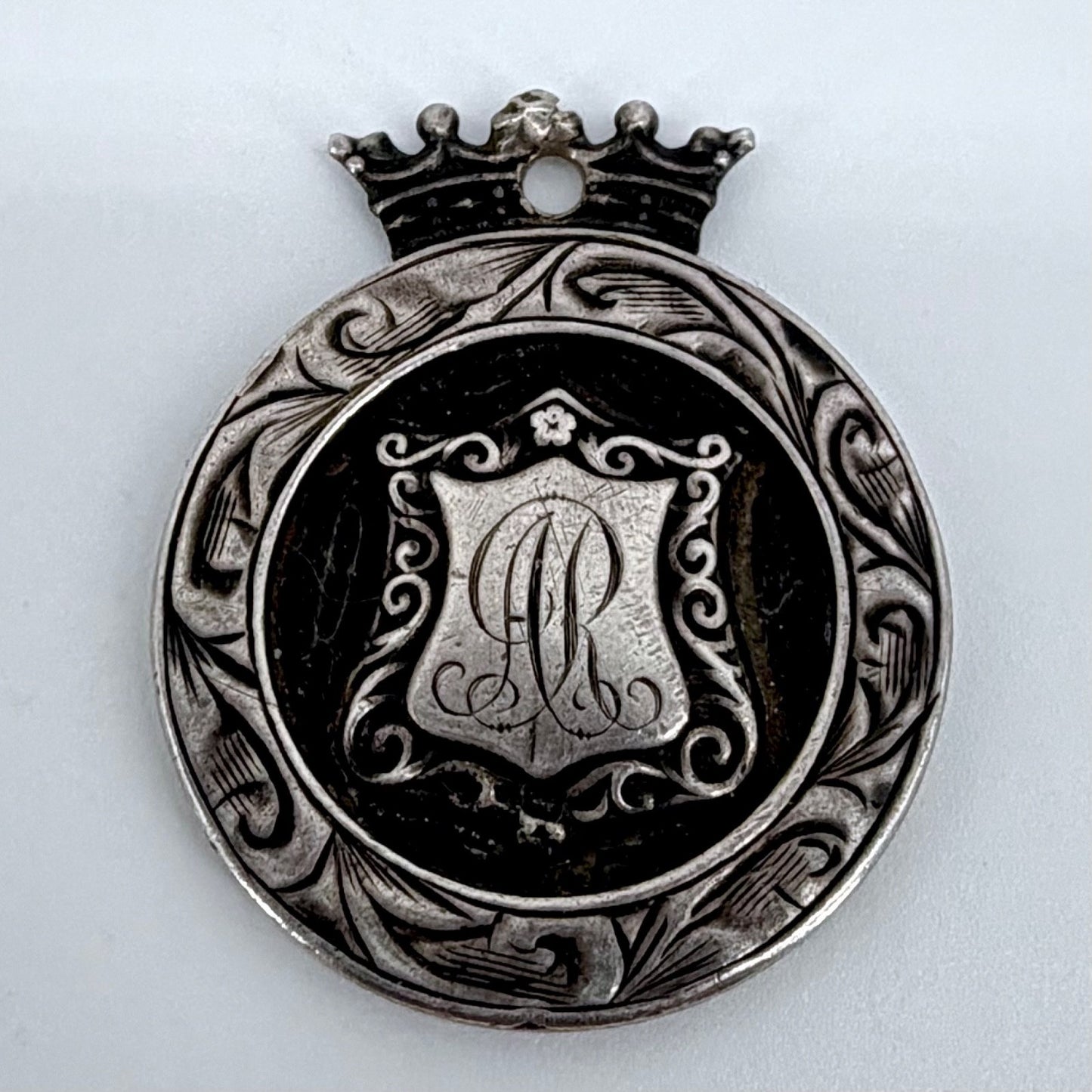 Antique Silver Football Fob Medal – Birmingham 1921 – Thomas Fattorini