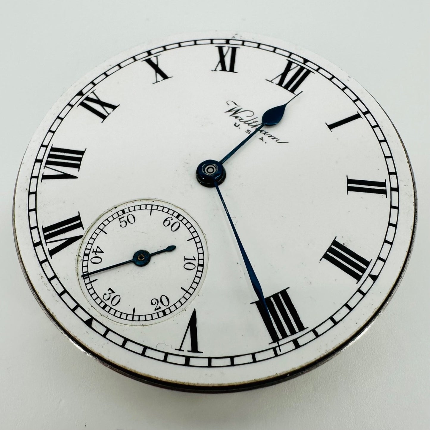 Antique Waltham Pocket Watch Movement, 16s Grade 610, 7 Jewels, c.1930 - Working