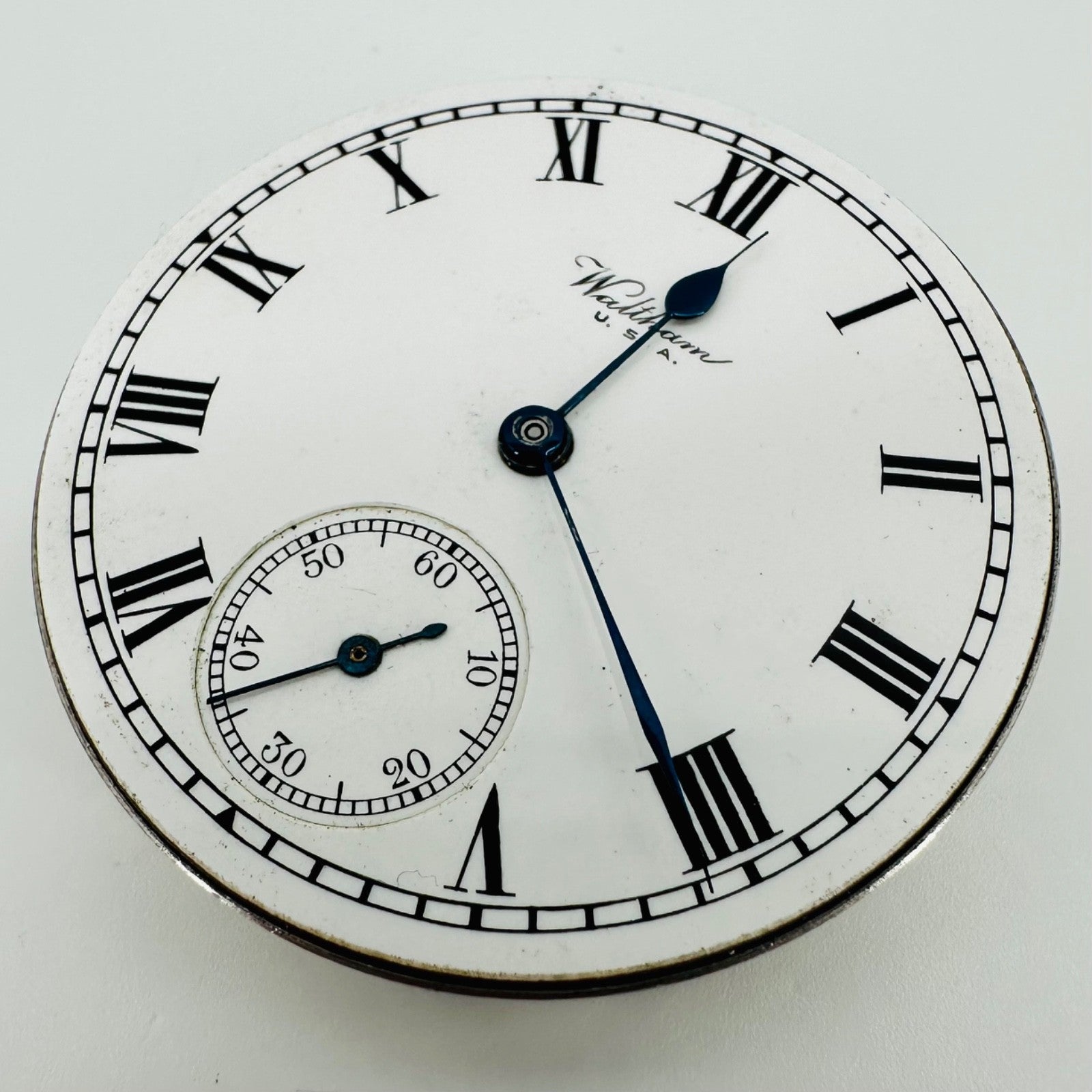 Antique Waltham Pocket Watch Movement, 16s Grade 610, 7 Jewels, c.1930 - Working