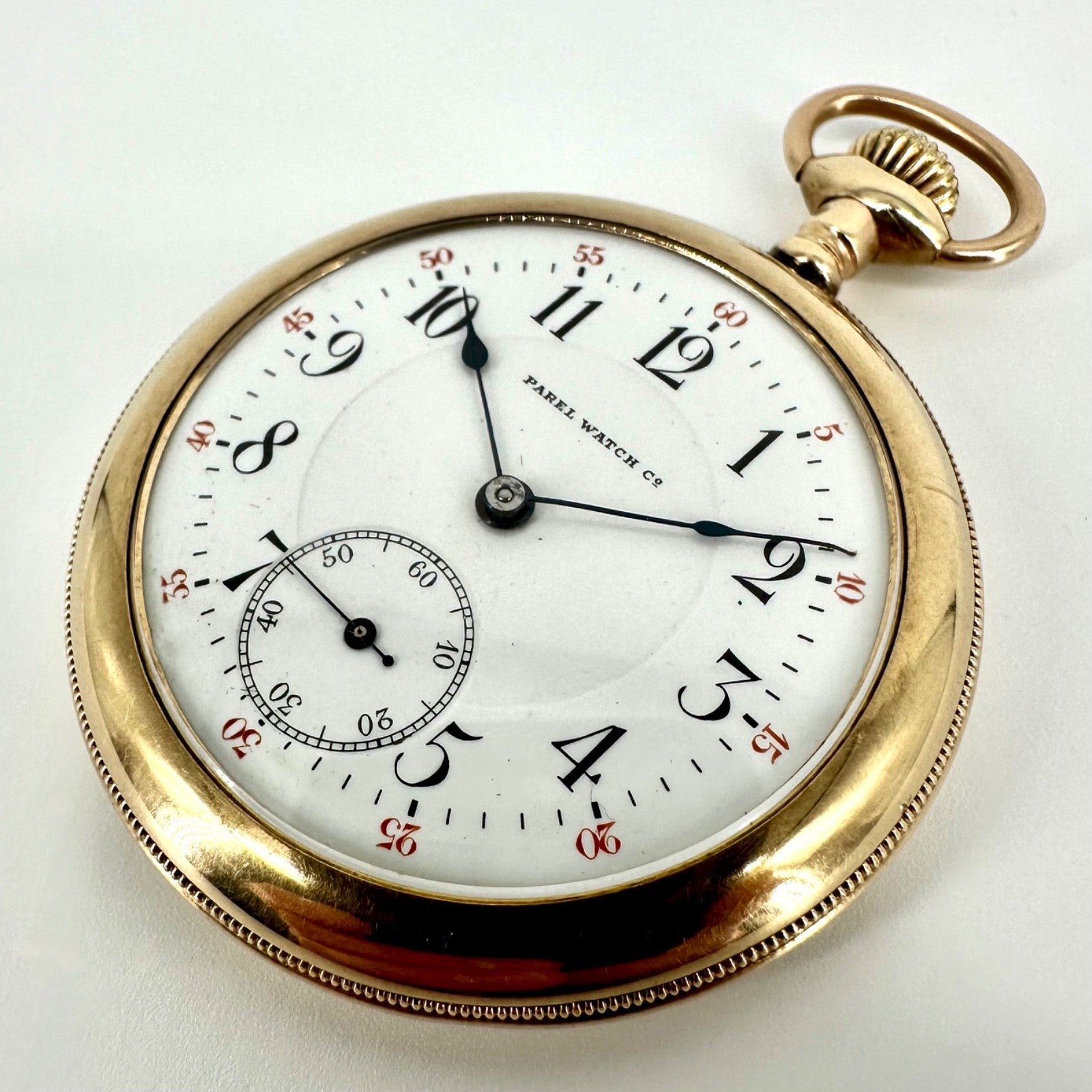 Antique Parel Watch Co. Gold Filled Pocket Watch – 17 Jewels, Adjusted, Working