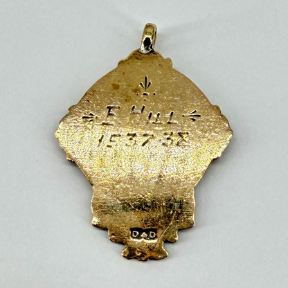 Vintage 1937/38 Brentford & Chiswick Schools Football Association Fob Medal