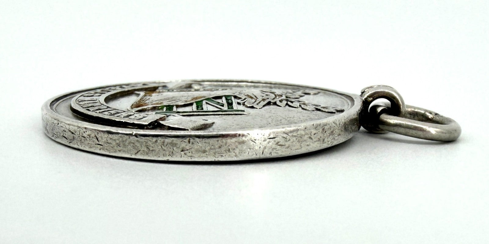 Antique Edwardian Sterling Silver Fob Medal – Lozells Harriers – Birmingham 1908