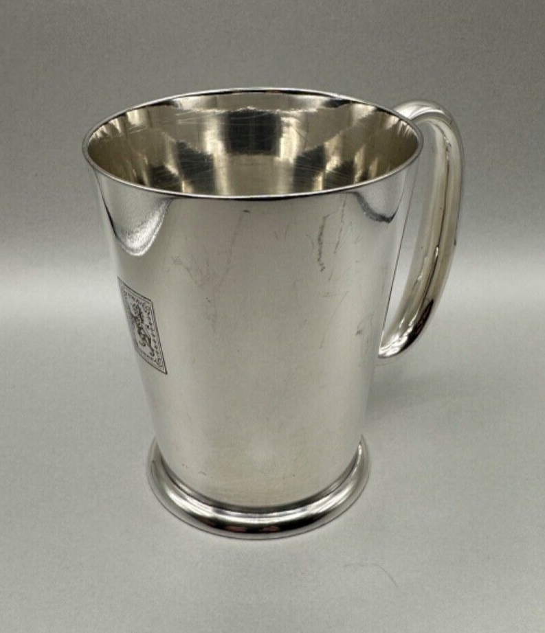 Antique Silver Plated ½ Pint Tankard Cup Mug - Hotel & General EPNS