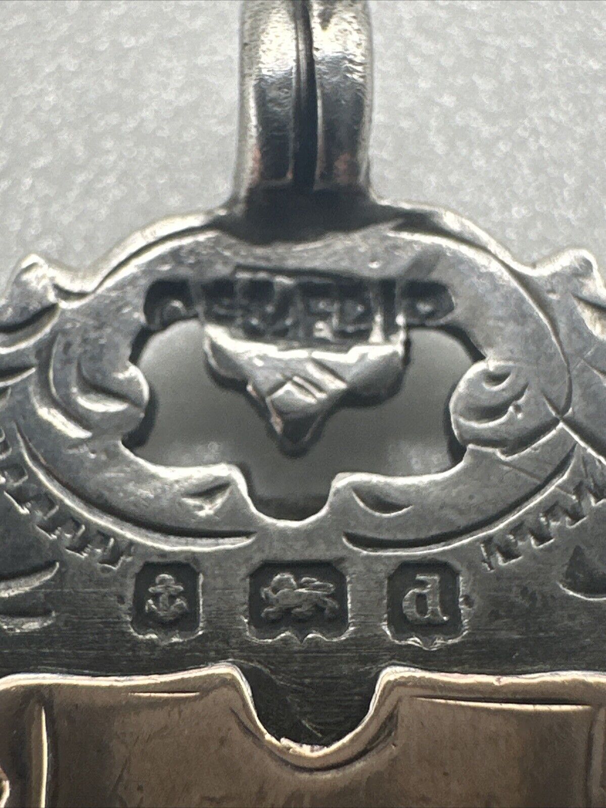 Antique Silver Fob Medal Pendant - Birmingham 1903