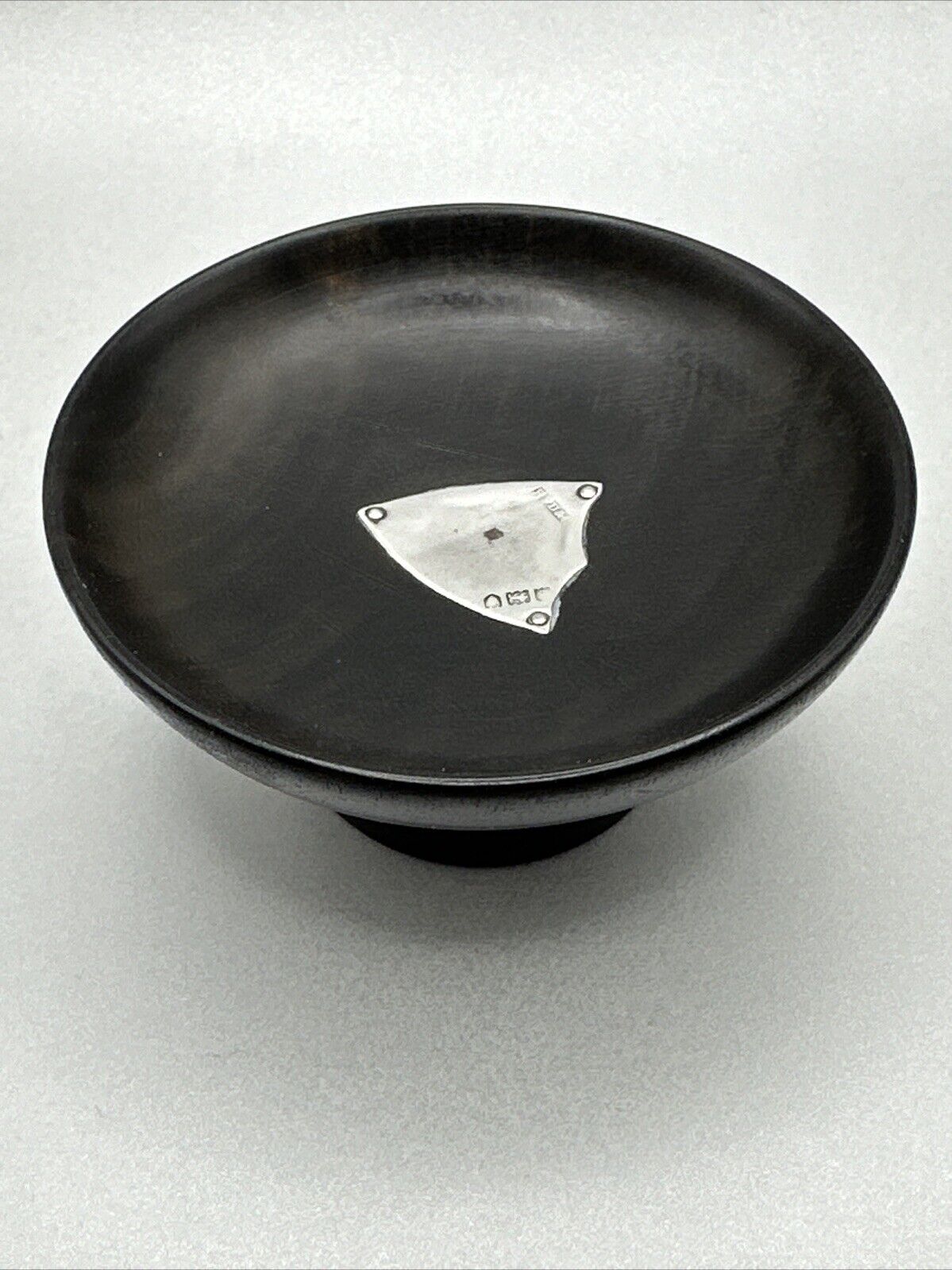 Antique Ebony & Silver Dish - London 1913 H F Daltrey & Co.