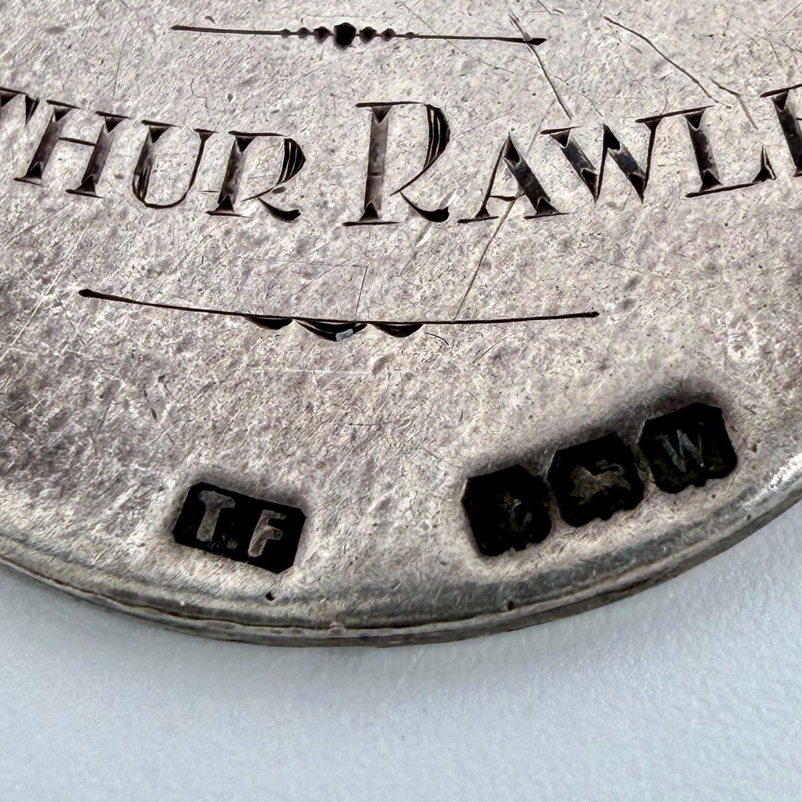 Antique Silver Football Fob Medal – Birmingham 1921 – Thomas Fattorini