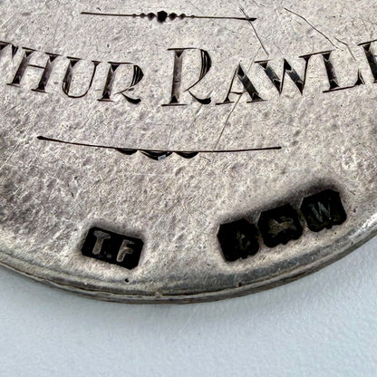 Antique Silver Football Fob Medal – Birmingham 1921 – Thomas Fattorini