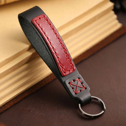Genuine Leather Keyring Loop - 4 Colours Available