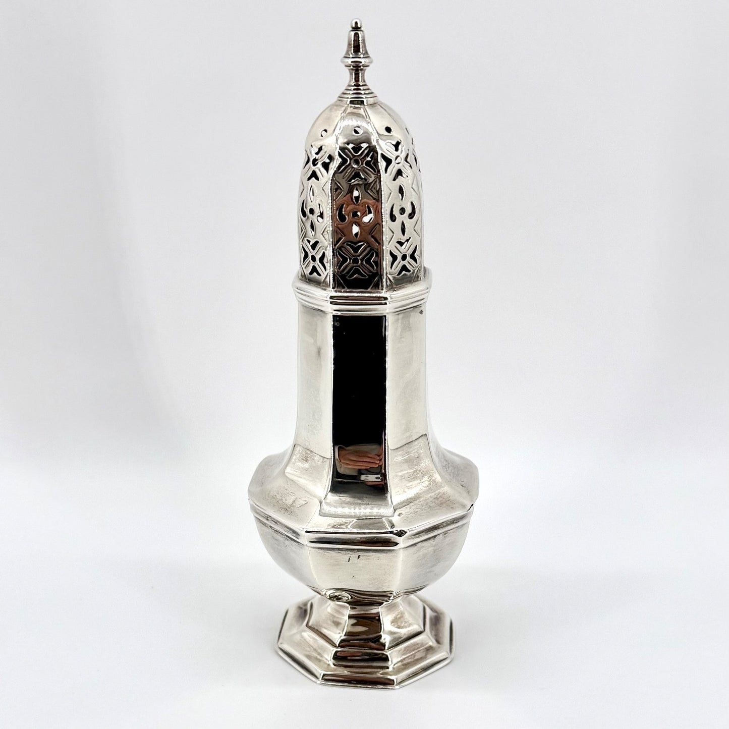 Antique Sterling Silver Sugar Caster – Sheffield 1901 Martin Hall & Co. - Boxed