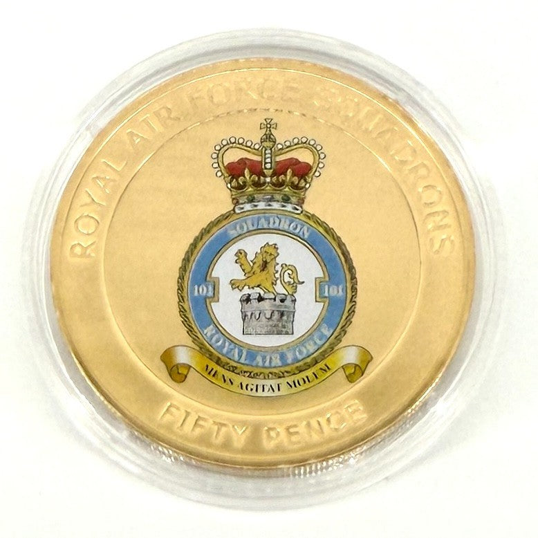 Royal Air Force 101 Squadron Fifty Pence Coin – 2013 – Mint Condition