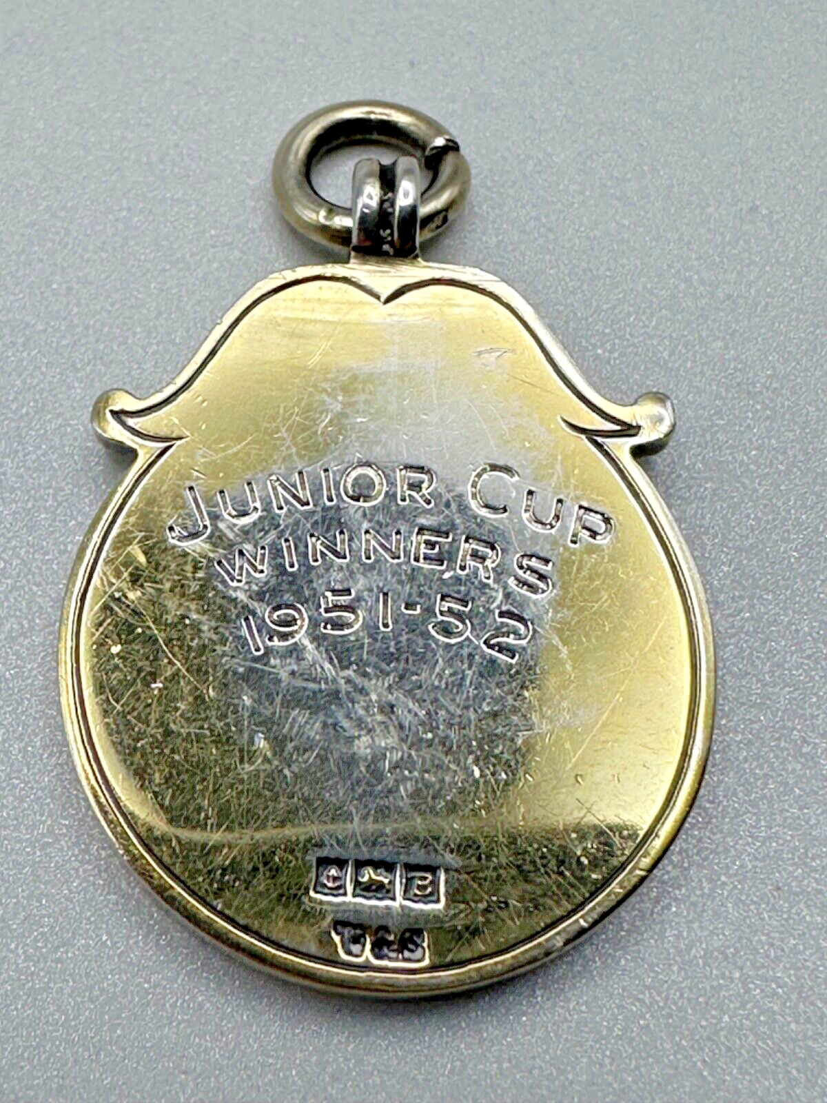 Vintage Silver Fob Pendant - Birmingham 1951 Vaughton & Sons