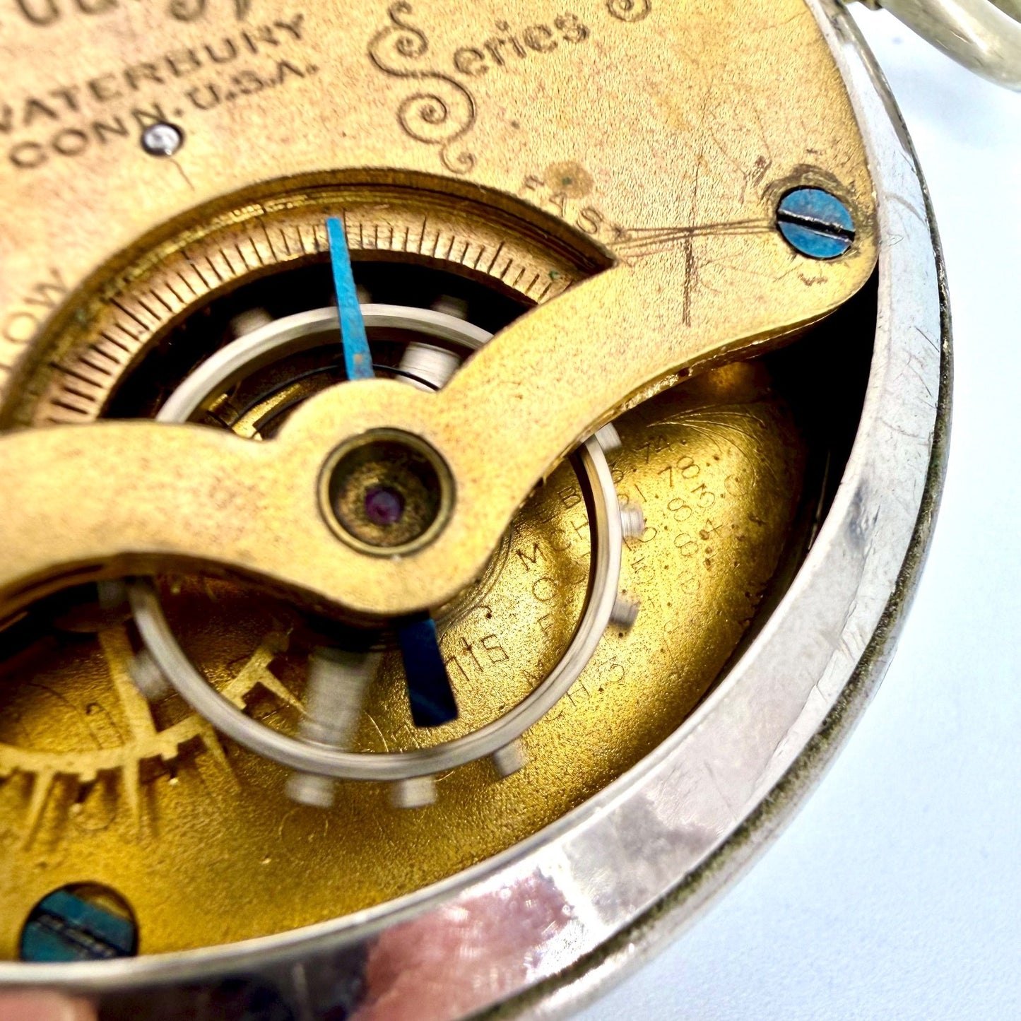 Antique “The Waterbury Watch Co.” Pocket Watch – Working – Series J - c.1890s
