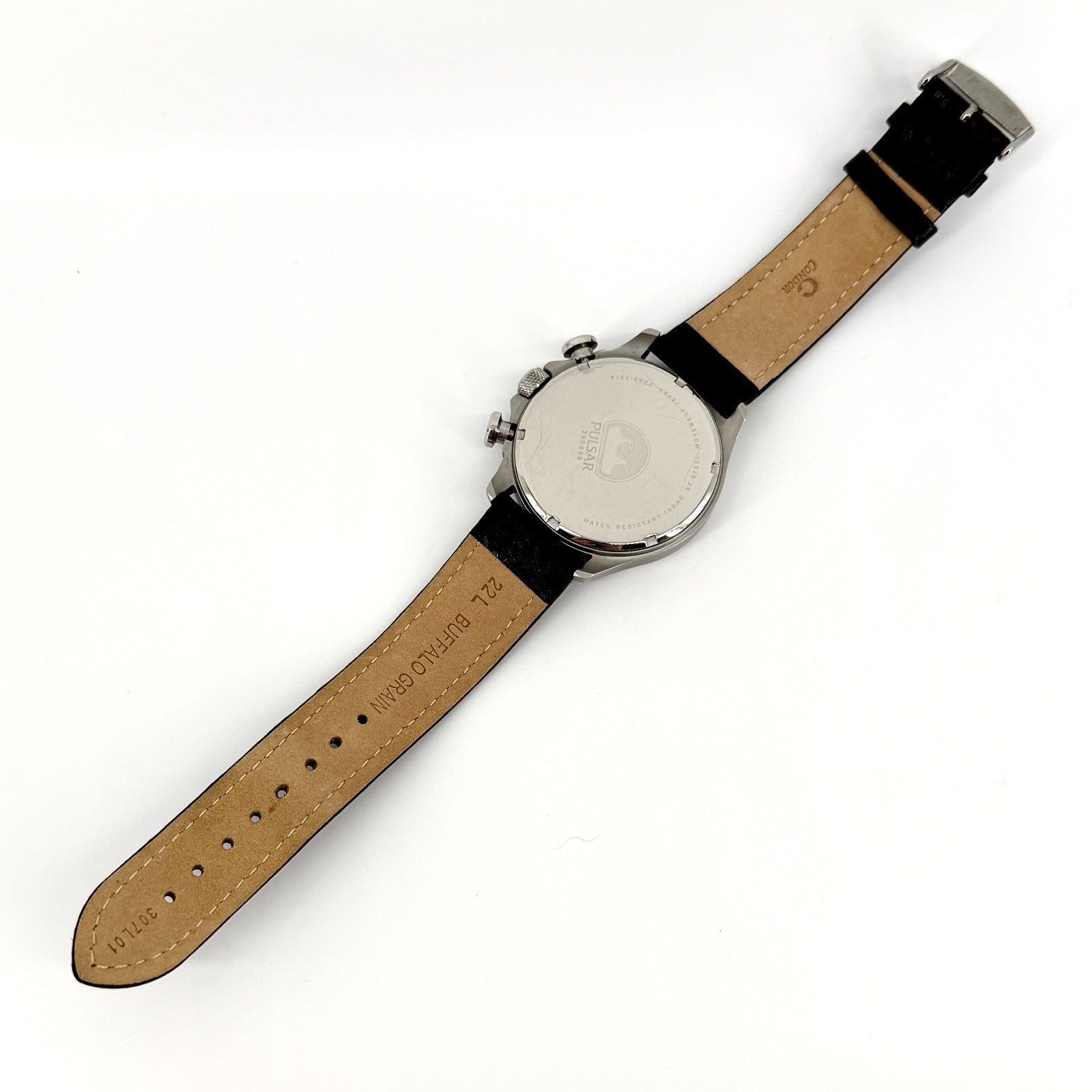 Pulsar VD50-X019 Chronograph Watch – Black Dial – 100m – 44mm