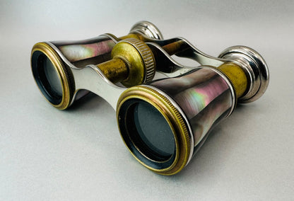 Antique Mother of Pearl Opera Glasses with Case – Excellent Condition