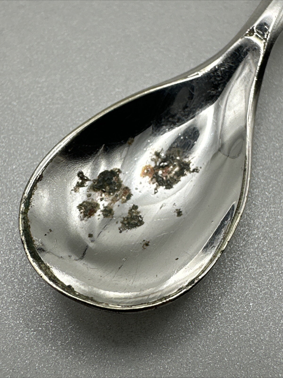Antique Silver Plated Mustard Spoon