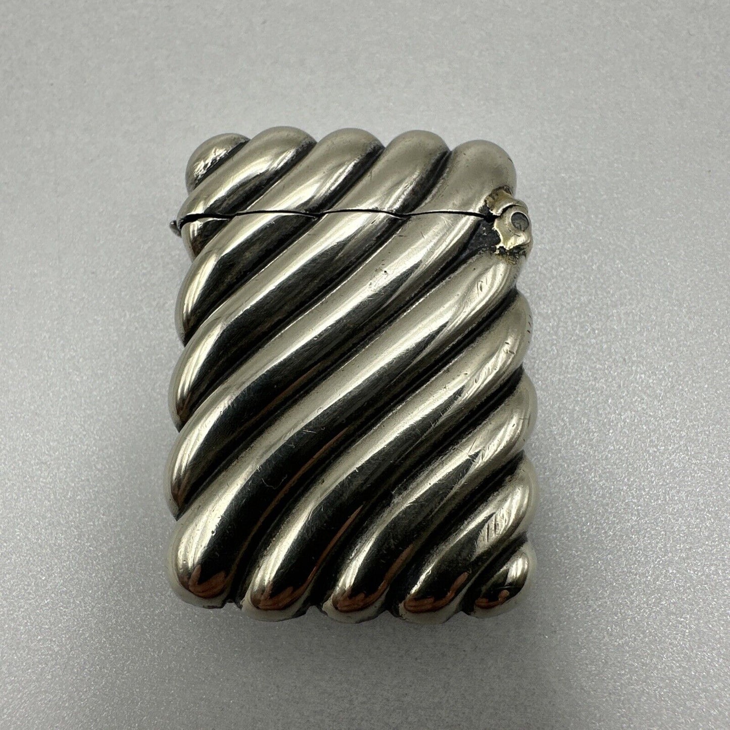 Antique Silver Plated Vesta Case