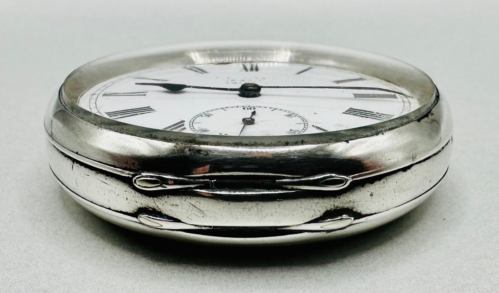 Antique Omega 935 Silver Pocket Watch (1894-1899) – Good Working Condition