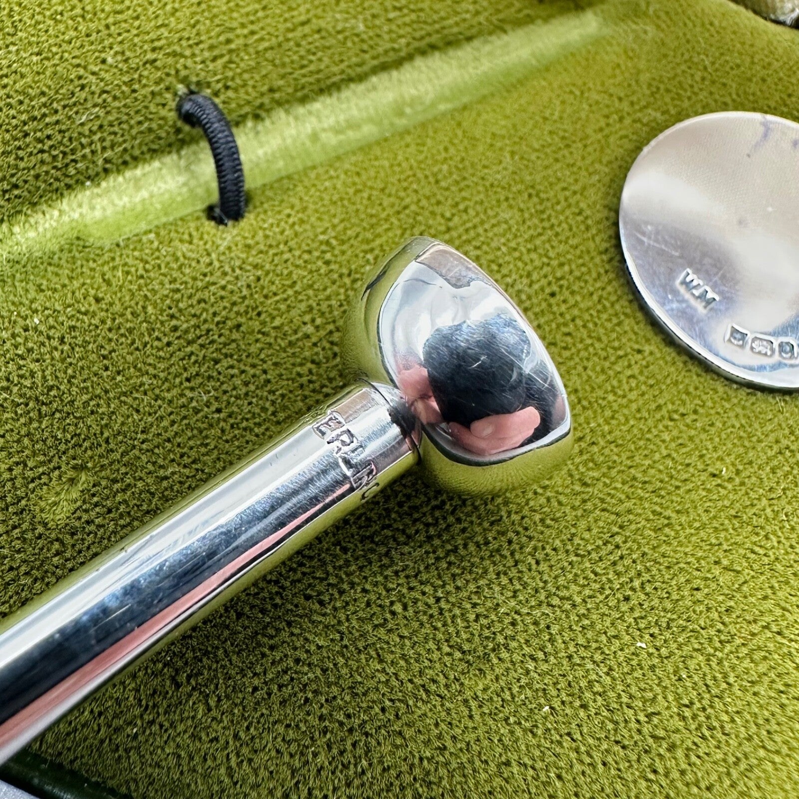 Vintage Sterling Silver Golf Tee Pencil and Ball Marker Set - Birmingham 1977