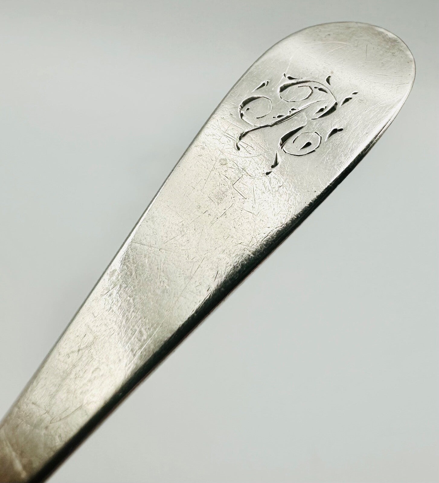 Antique Solid Silver Salt Spoon – Hallmarked London 1805