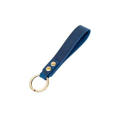 Genuine Leather Keyring Loop - 7 Colours Available